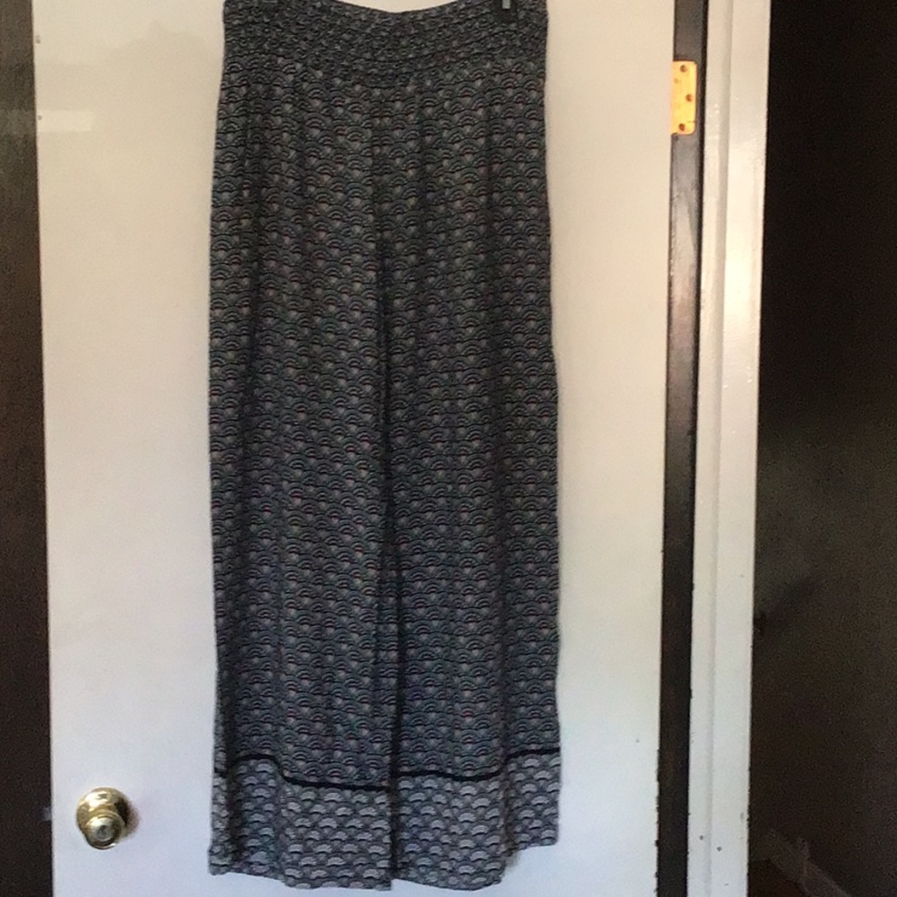 Tribal wide legged pants
